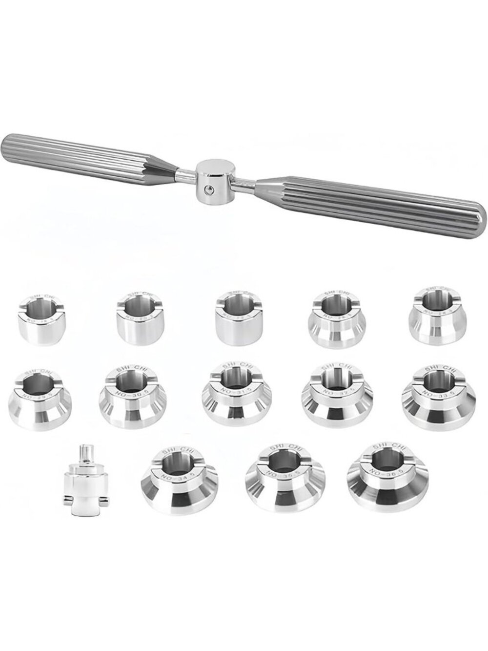 Heavy Duty Watch Back Remover Tool Kit with 13 Precision Dies for Watch Repair